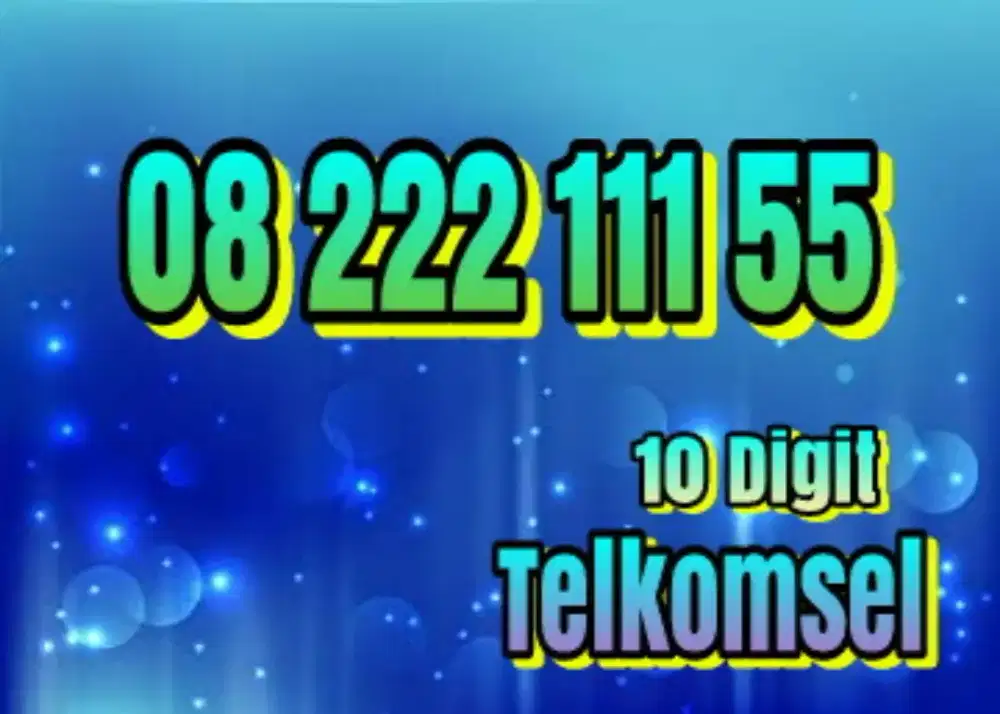 Perdana Telkomsel 10 digit Mantap Joss prabayar