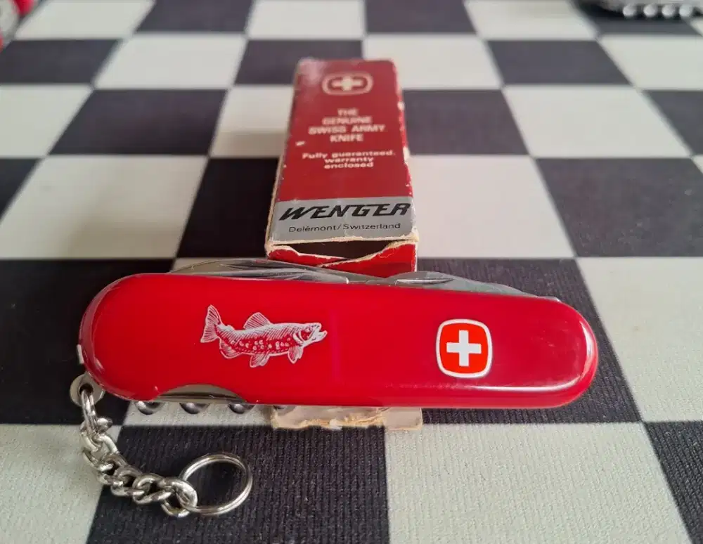 Wenger fly fisherman 85 mm 4 layer fishing, pocket knife, edc