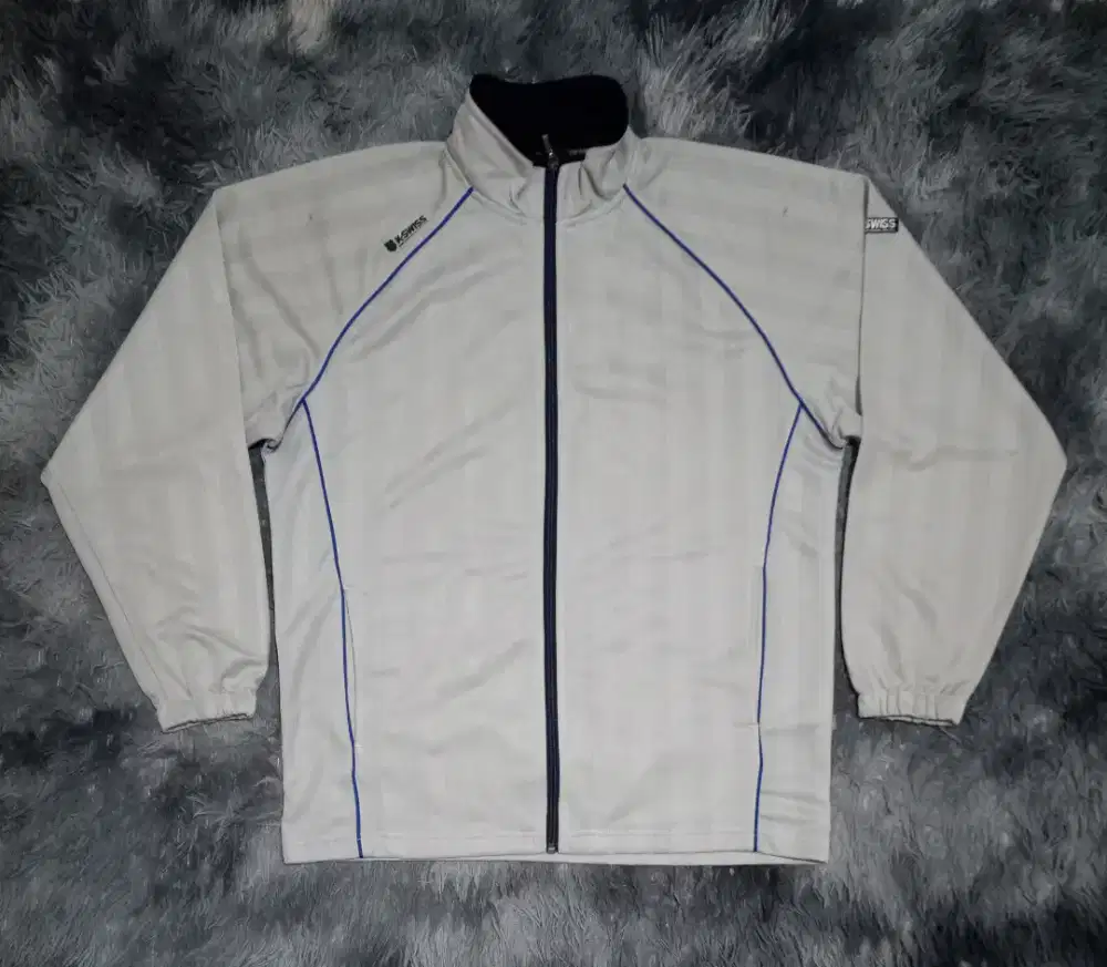 Jaket Vintage K-Swiss Running Jacket Abu Size XL