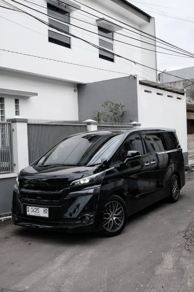 Toyota Alphard Vellfire 2.5 Hitam 2015 bandung 2016 X Sunroof black