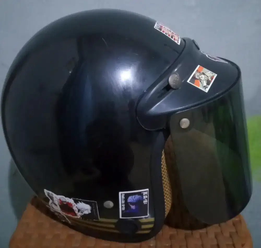 Dijual helm Bogo classic hitam glossy