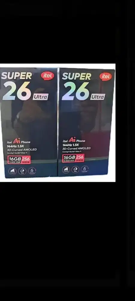 Itel super S26 ultra 8/256 layar lengkung