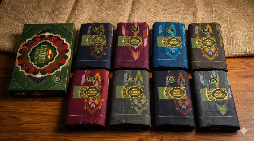 Dijual per 10 pcs sarung Atlas favorite kembang