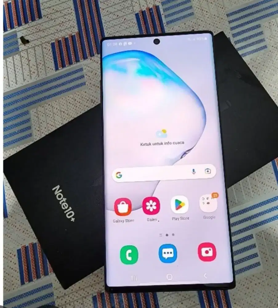 Murah hp Samsung Note 10+ plus ram 12/512 lkp mulus normal, bs TT