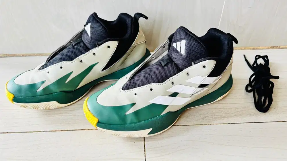 Preloved Adidas original Cross em up J Putty Grey Green
