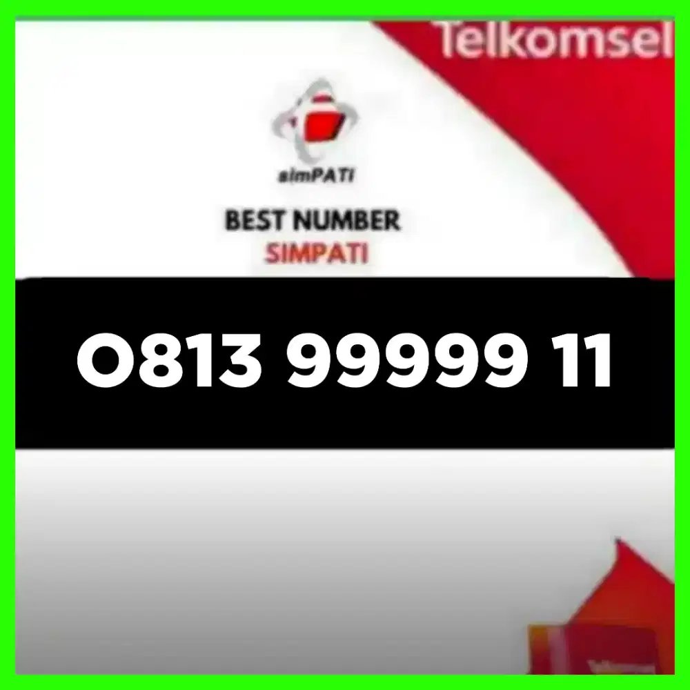 Novel nomor cantik simpati Telkomsel 11 digit