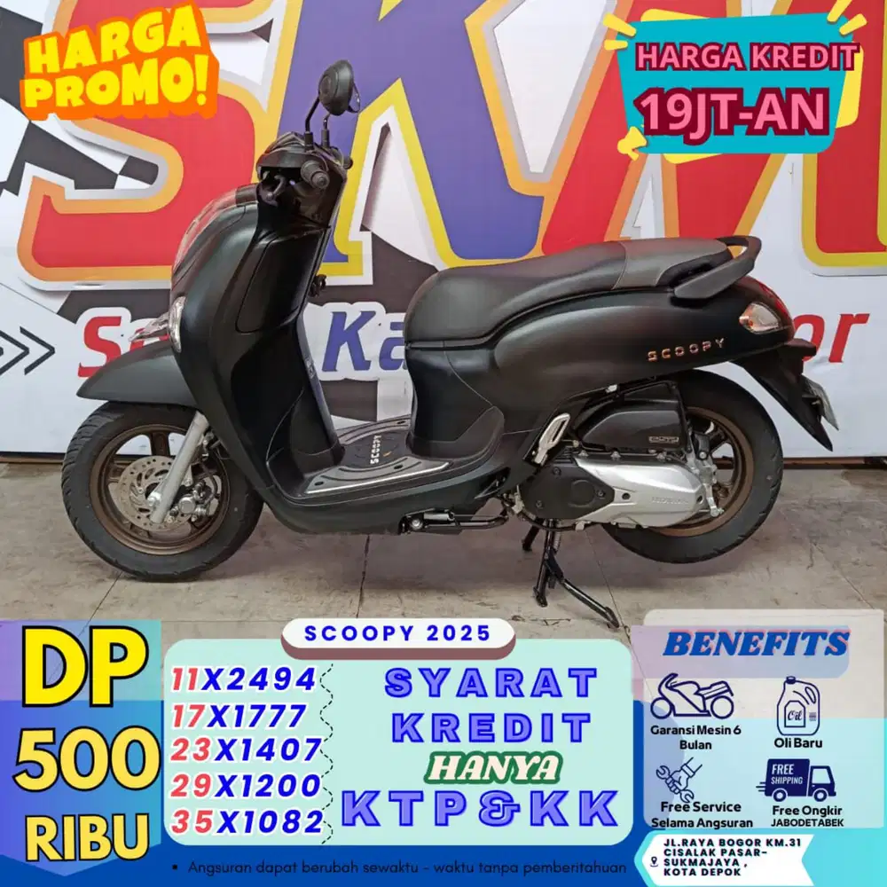 Ktp daerah rumah kontrak bisa kredit scoopy 2025
