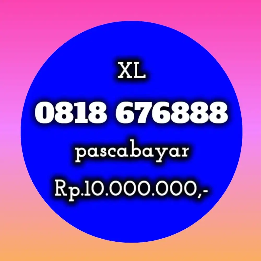 NOMOR CANTIK KOLEKSI XL 676888