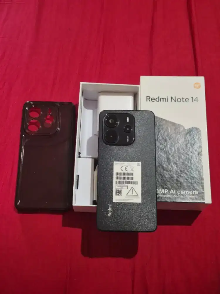 Jual hp bekas REDMI NOTE 14 8/256 likenew grns 2026 istimewa bh 100%