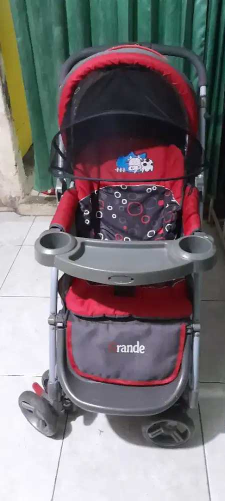 Stroler pliko grande masih bagus bisa dorong dua arah