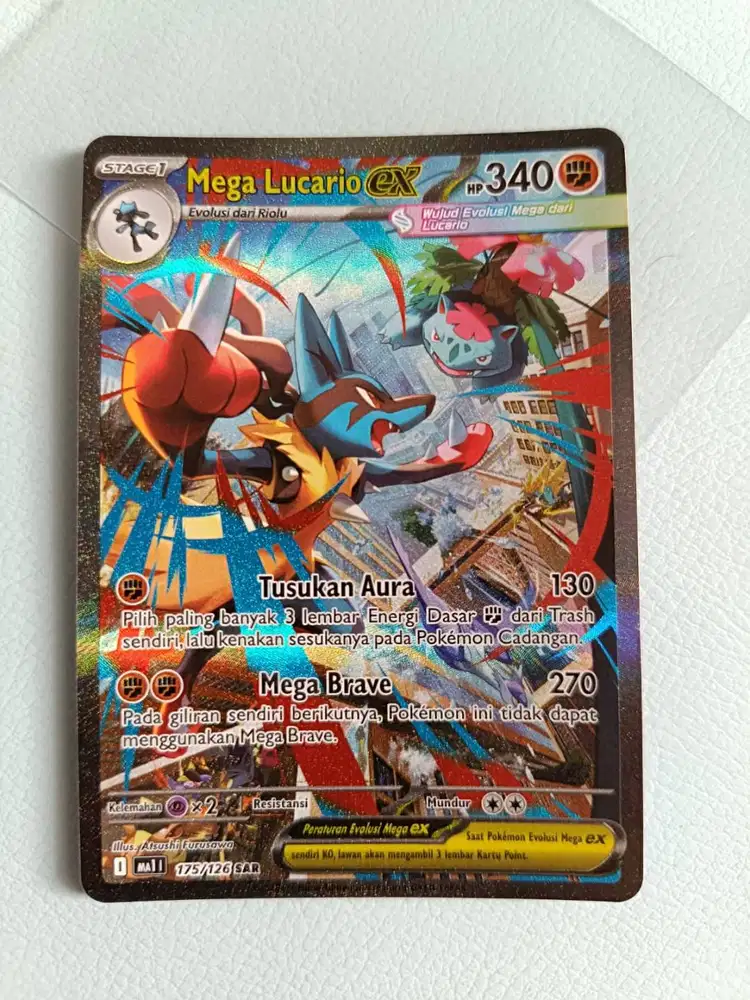 POKEMON CARD KARTU MEGA LUCARIO EX ORIGINAL ASLI BARU