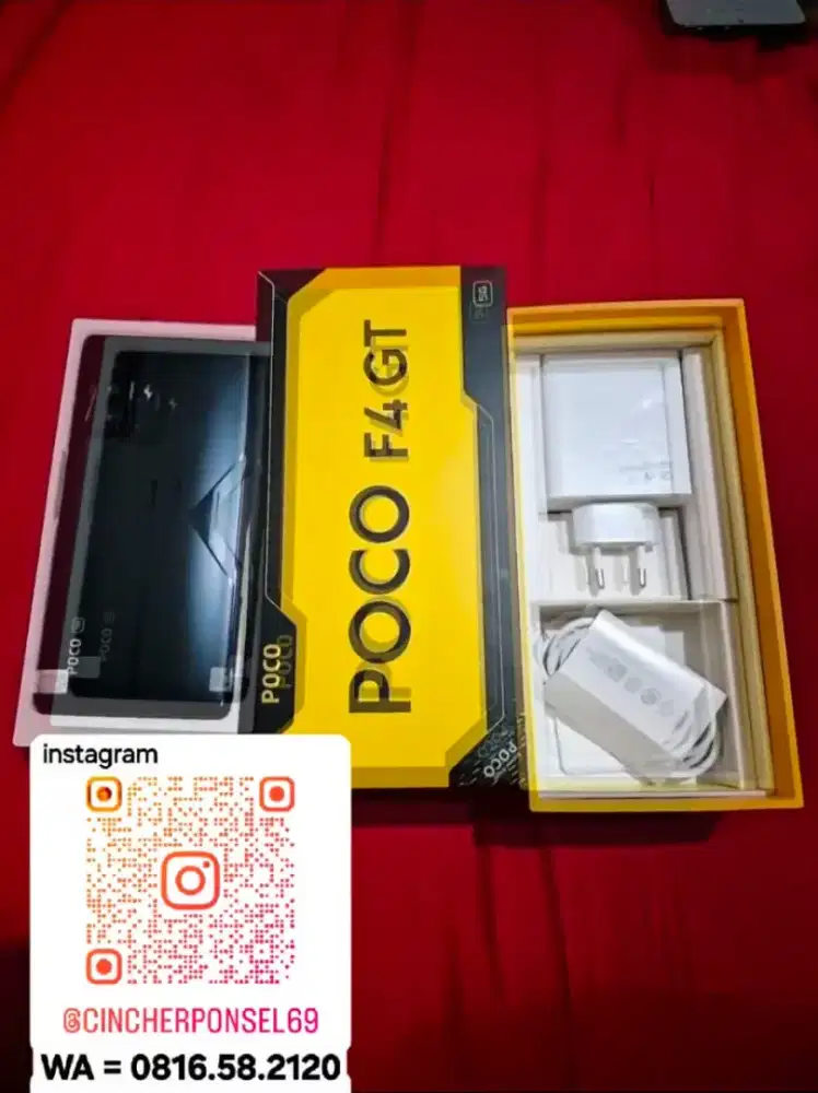 Jual hp bekas poco F4 GT 12/256 likenew mulus istimewa siap pakai