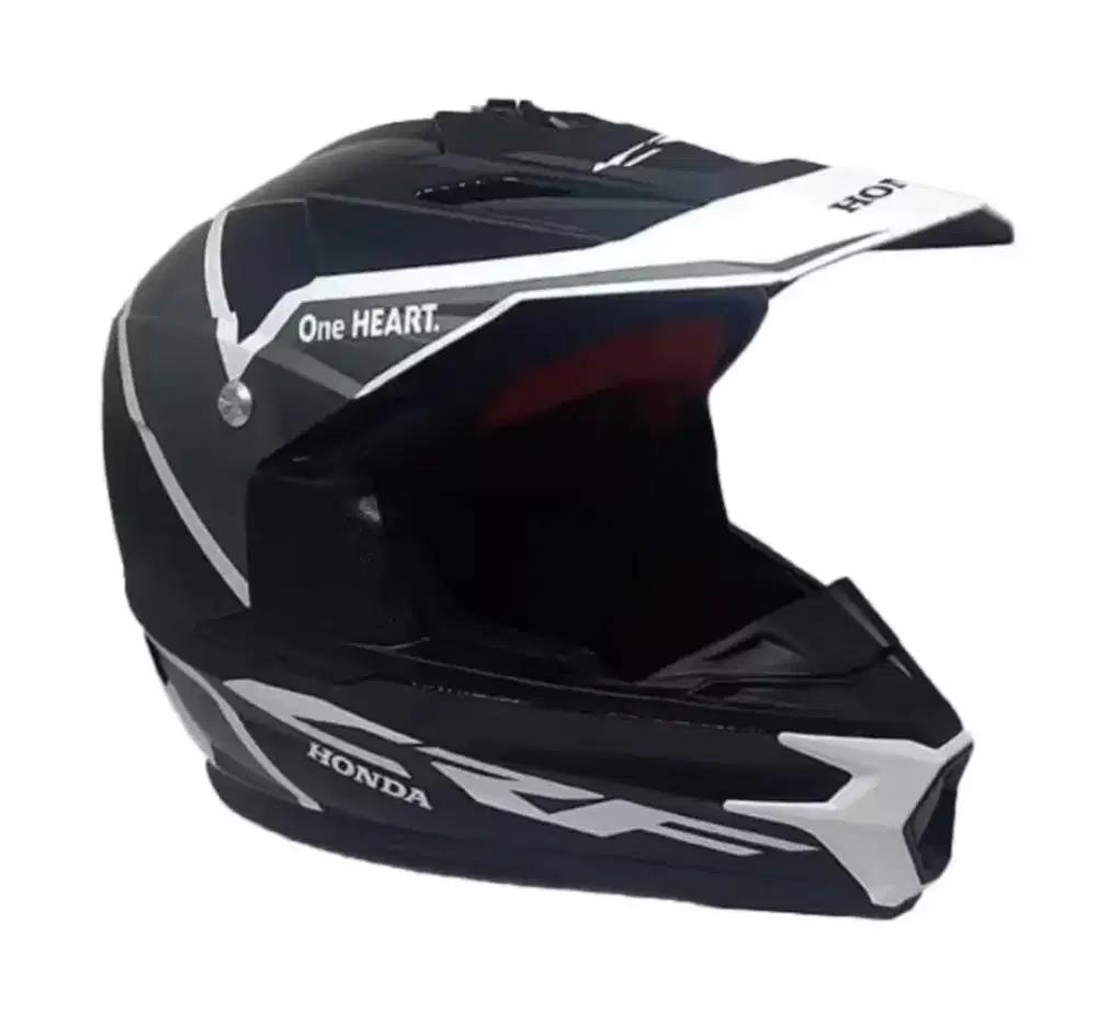 helm CRF 150L hitam black