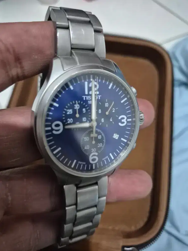 Tissot Chronograph Blue Dial Original Swiss