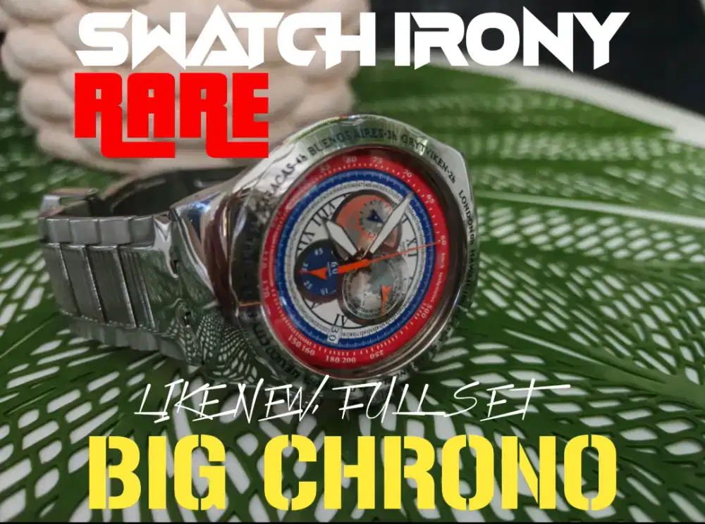 SWATCH IRONY BIG CHRONO 47mm  RARE
