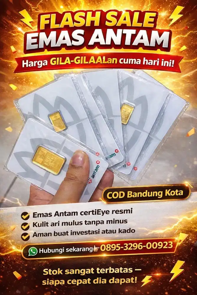 Jual antam logam mulia berbagai gramasi