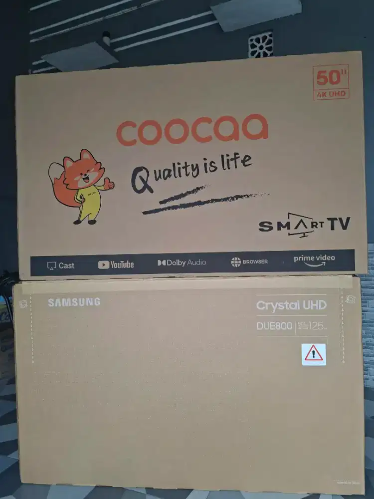 Coocaa & Samsung smart tv 50 inch layar 4K UHD
