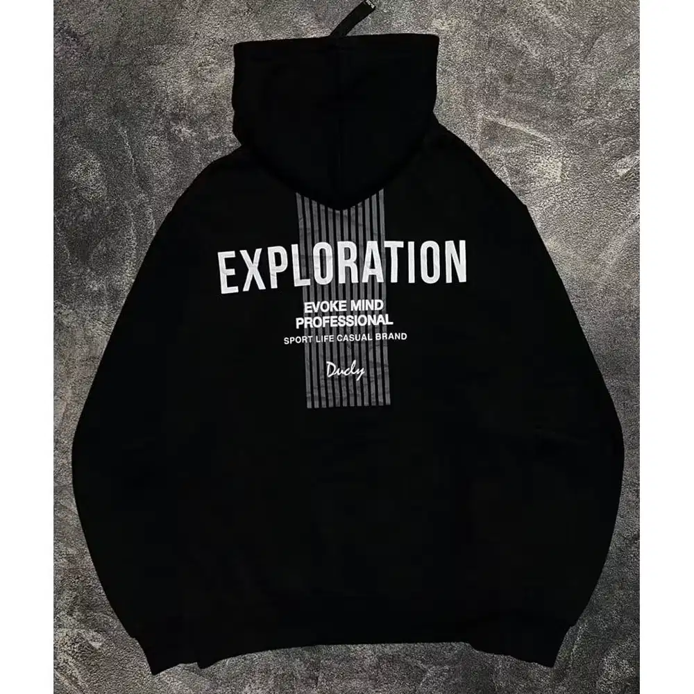 Jacket Zip Hoddie Ducly Back Print Cakep Tebal Original Barang Mulus