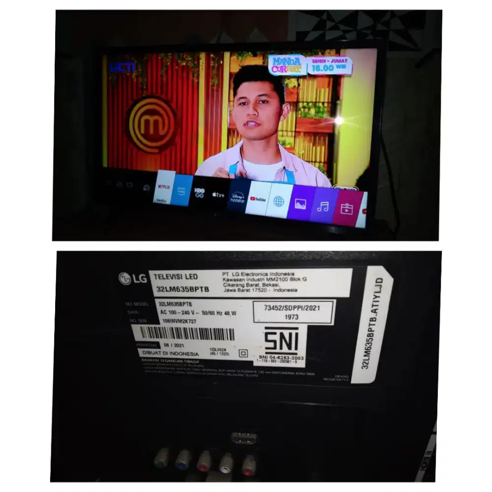 Dijual TV LG 32 inc sudah smart