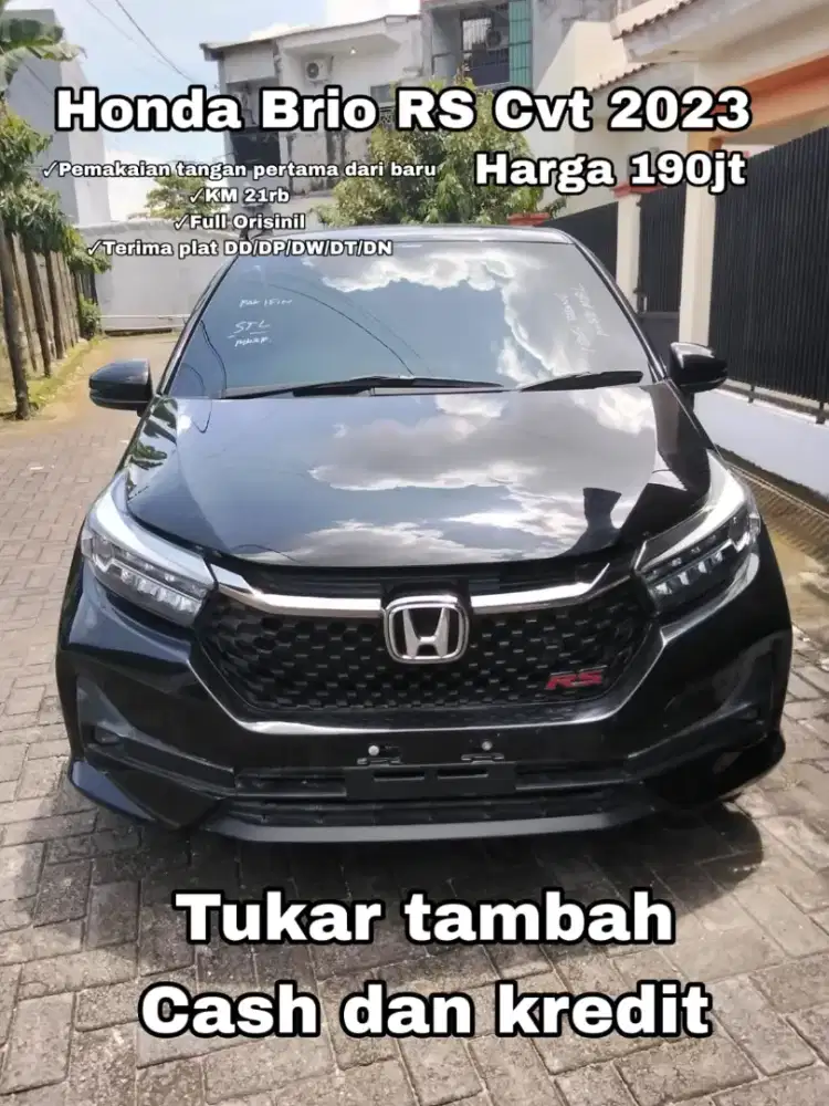 Dp 3,5jt !! Antik istimewa km 21rb service record brio rs cvt 2023