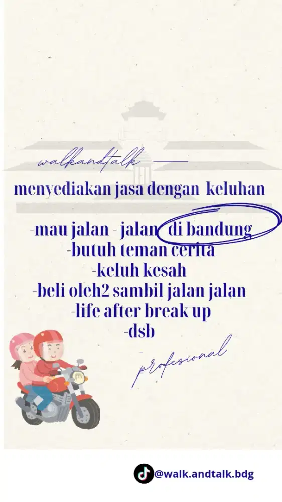Jasa walk and talk bandung