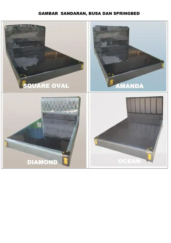 Divan springbed + sandaran merk Merlion,bergaransi