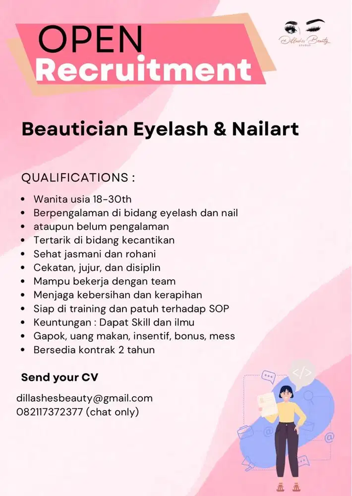 Lowongan terapis eyelash nailart