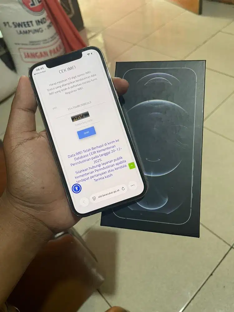 iphone 12 pro 128 beacukai ibox