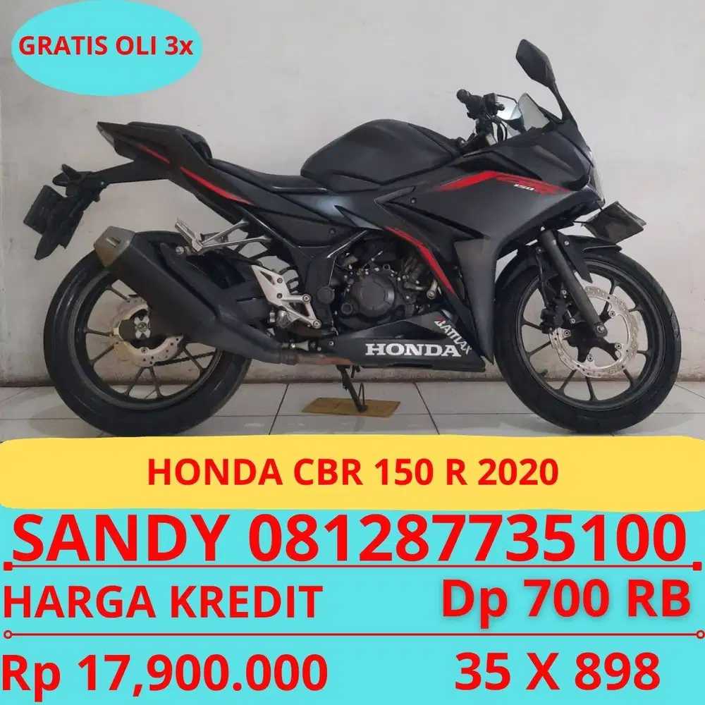 HONDA CBR 150 R 2020 DP MURAH 700 RIBU GUYSS