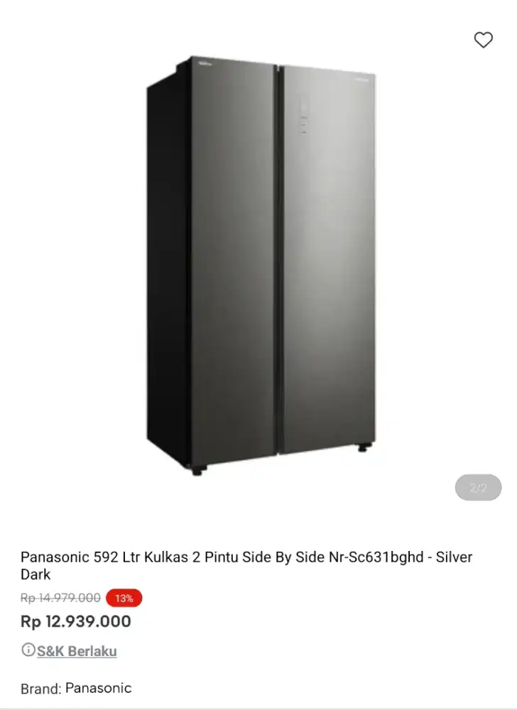 kulkas side by side promo bisa cicilan syarat ktp tanpa dp