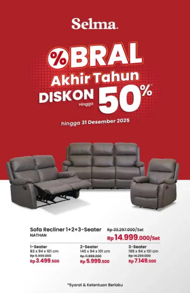 SOFA RECLAINER MURAH