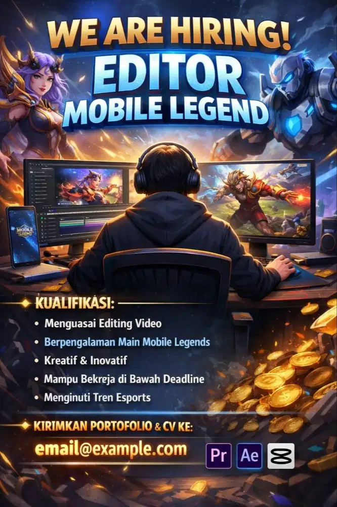 lowongan editor mobile legend