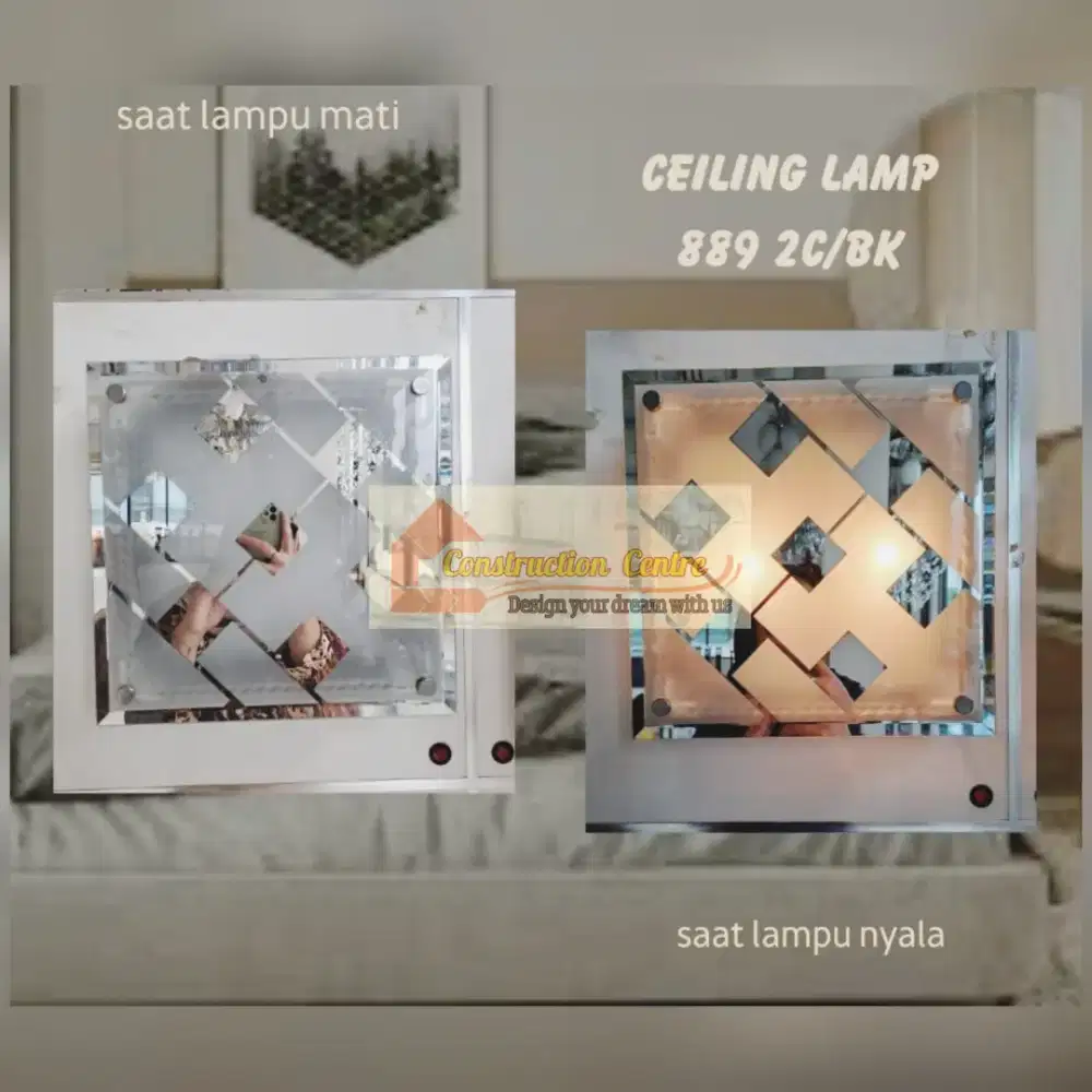 lampu plafon minimalis kotak