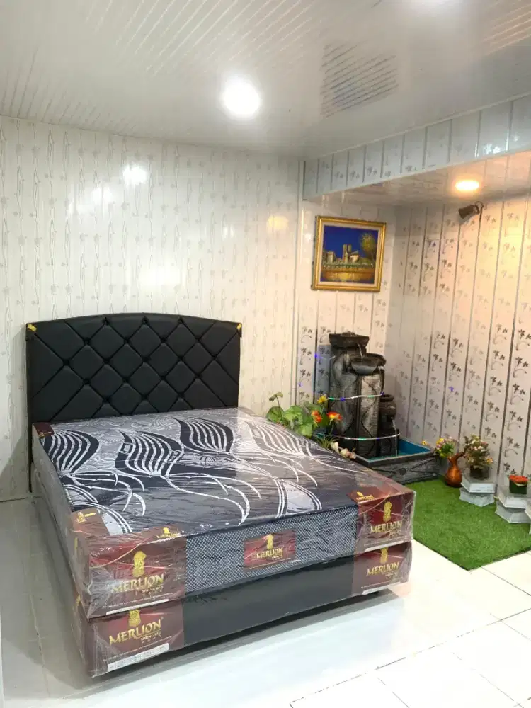 Springbed Merk MERLION type deluxe,Garansi 10thn