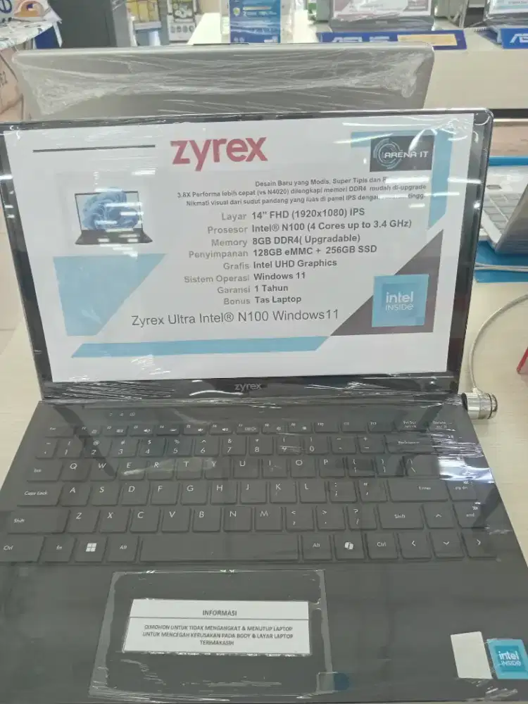 JUAL LAPTOP ZYREX N100 / LENOVO / HP / ASUS / ACER / ADVAN