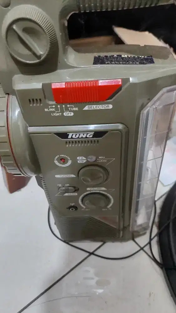 Radio fm mw siren lampu langka jadul