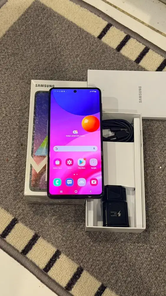 Dijual Samsung M51 Black 8/128GB SEIN Lengkap