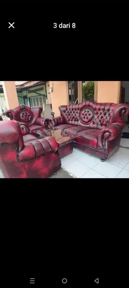 SOFA JAGUAR 321 + meja merk MERLION, bergaransi