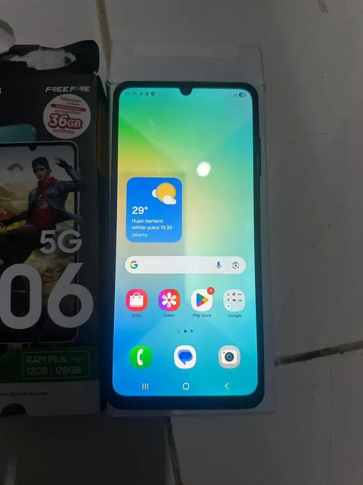 Dijual Samsung A06 Black 5G 6/128GB SEIN Lengkap