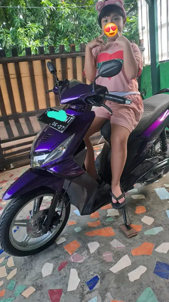 Honda BeaT Pajak ON 06-2026 kumplit B DKI mesin halus  ori ban baru