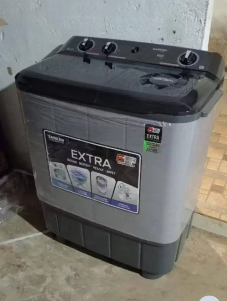 Mesin cuci Sanken 2 tabung / twin tub TW-882GY
