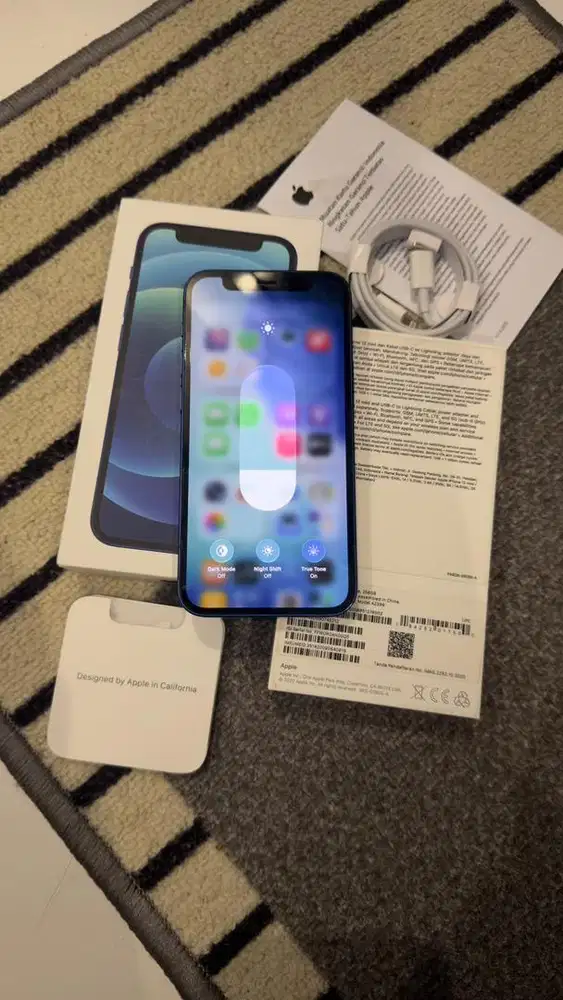 Dijual Iphone 12 Mini 256GB Blue Resmi ibox Lengkap