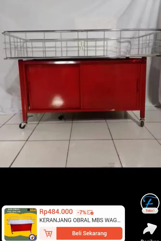 Jual Box Obral Baju dari besi Hollo