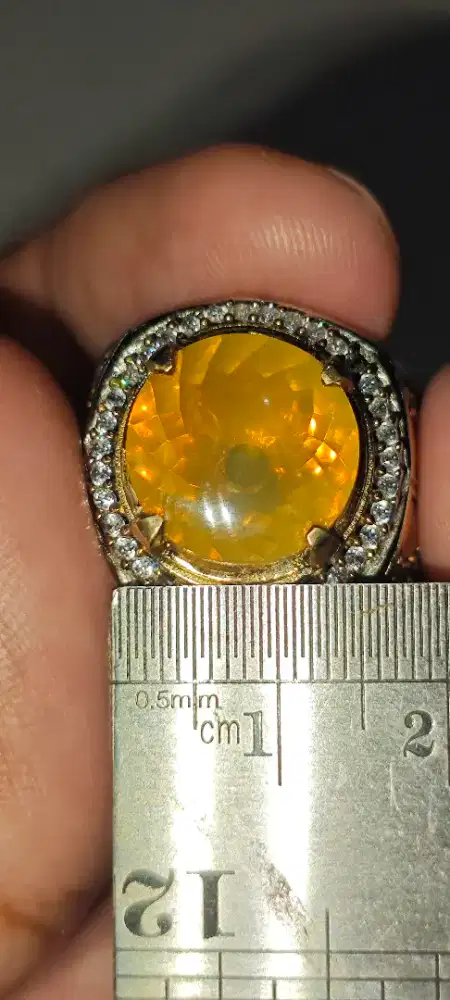 Batu cincin Fire Opal Wonogiri