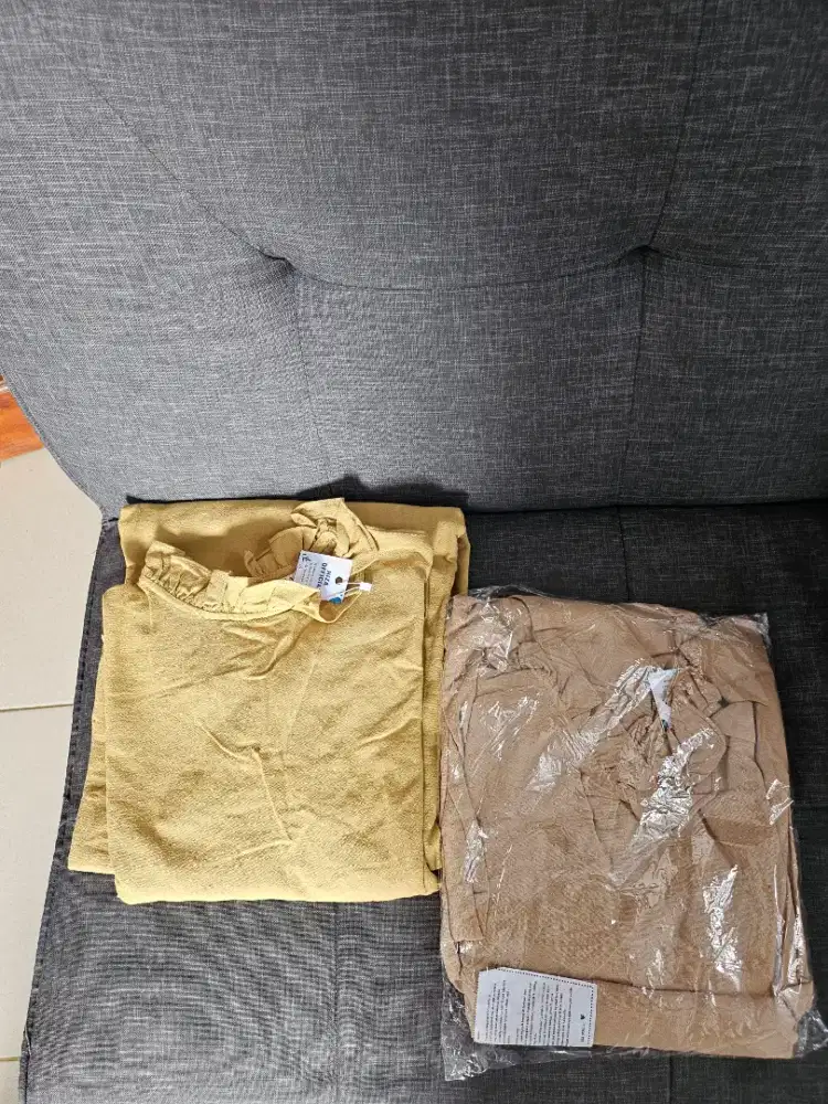 Gamis hiza (baru, tinggal warna coklat