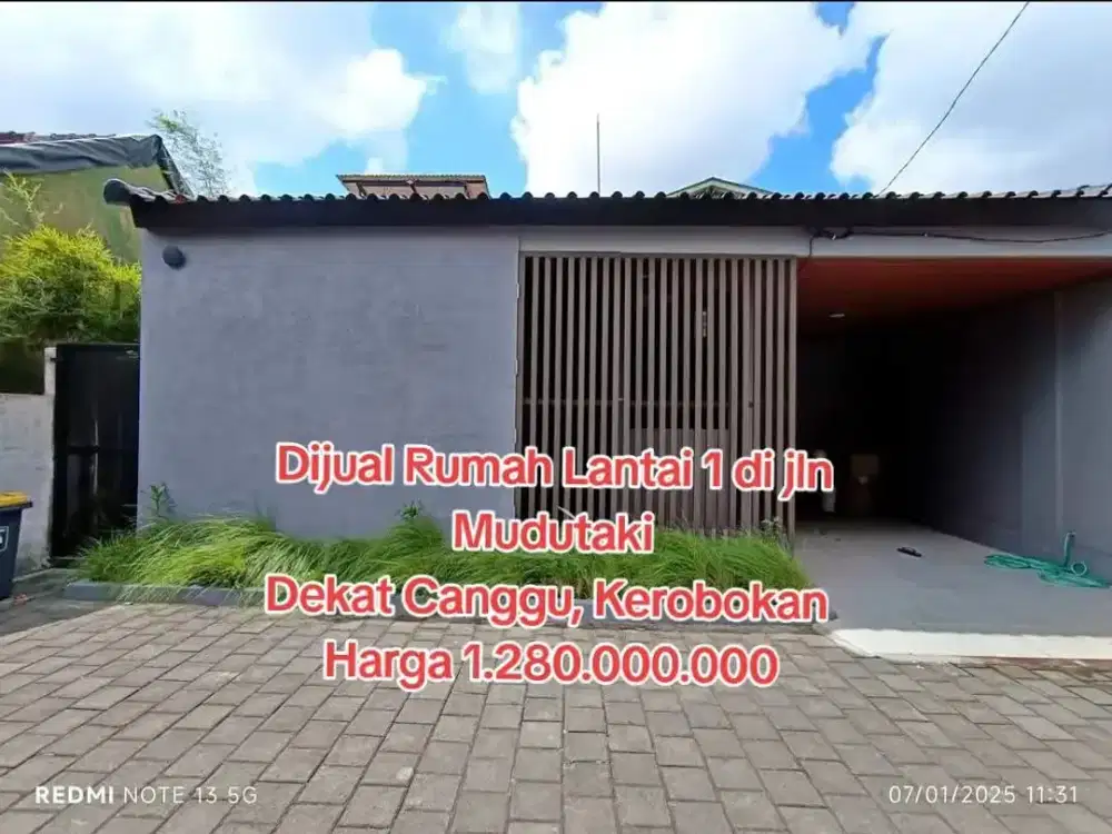 RUMAH CANTIK FULL FURNISHED DI DALUNG – HANYA MENITAN KE CANGGU & SEMINYAK! ( IR / LM )