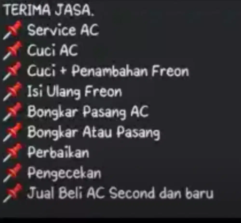 Jasa service AC panggilan terdekat dan lain-lain bongkar pasang AC