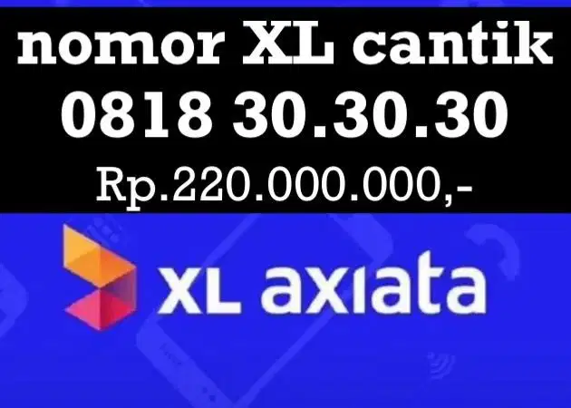 NOMOR CANTIK XL 30 ,sim cck tuk iphone 17 pro max samsung fold 7 ultra