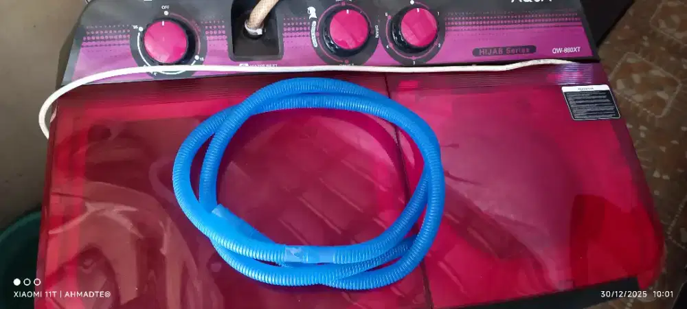 Jual mesin cuci merek AQUA 2 tabung.