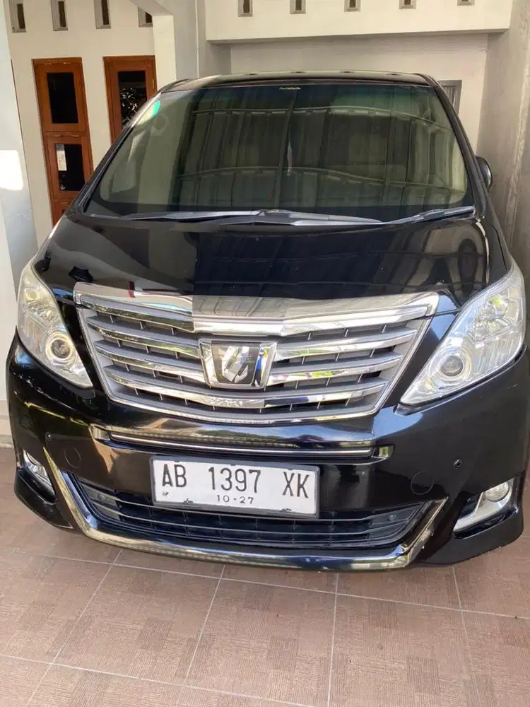 Alphard tipe x th 2012 pemakaian pribadi dr baru
